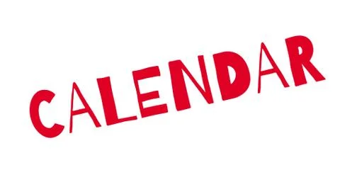 Calendar rubber stamp Stock Illustration