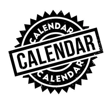 Calendar rubber stamp Stock Illustration