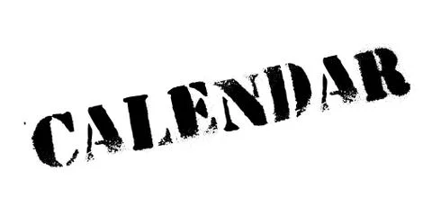 Calendar rubber stamp Stockillustratie