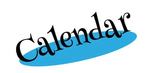 Calendar rubber stamp Stock Illustration