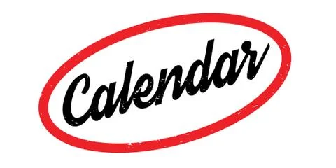 Calendar rubber stamp Stock Illustration