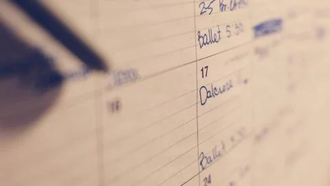 Calendar schedule  Stockfoto's