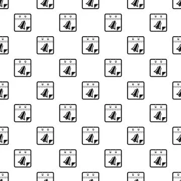 Calendar school pattern seamless vector Illustrazione stock