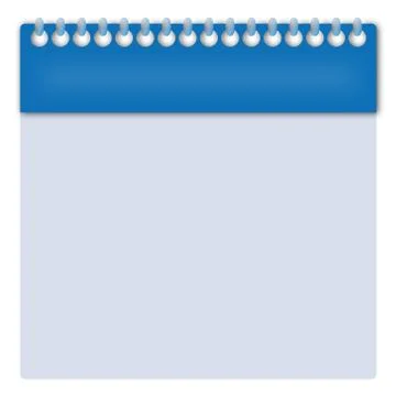Calendar sheet Stock Illustration