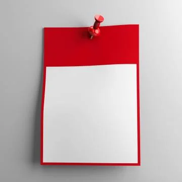 Calendar sheet on a wall Stock Illustration