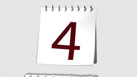 Calendar Showing Dates Reverse 스톡 동영상 320625338