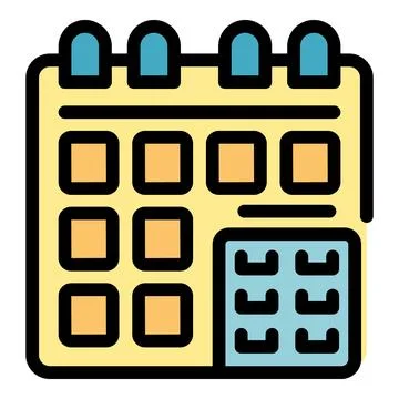 Calendar showing month view with notes section for organizing appointments Illustrazione stock