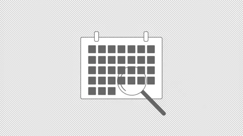 Calendar. A simple animated icon. Without background. Stock Footage 161540931