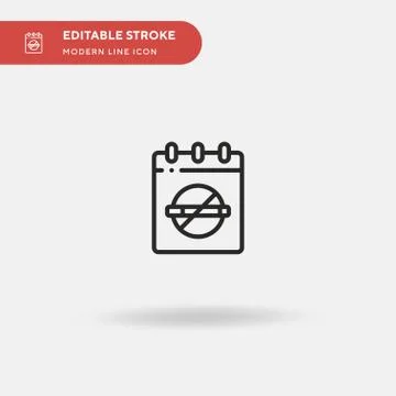 Calendar Simple vector icon. Illustration symbol design template for web mobi Stock Illustration