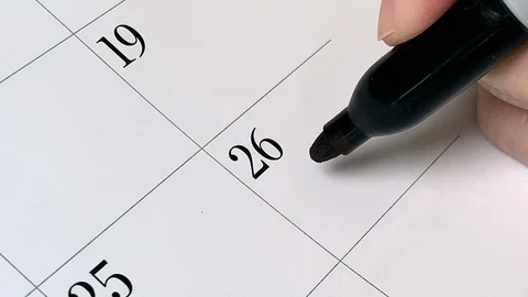 Calendar Soccer Stock Footage 115850699