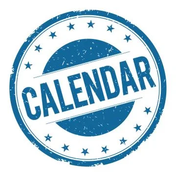 CALENDAR stamp sign Stock Illustration