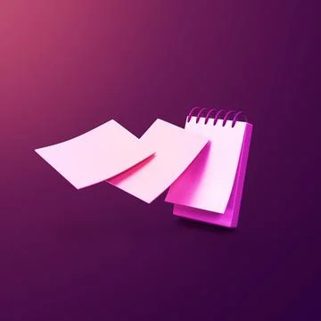 Calendar - stylized 3d CGI icon object, Not gen Ai Stock Illustration