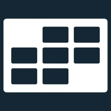 Calendar Table Icon Stock Illustration