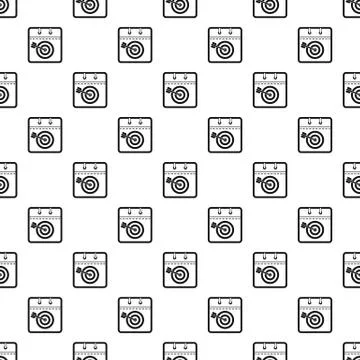 Calendar target pattern seamless vector Stockillustratie