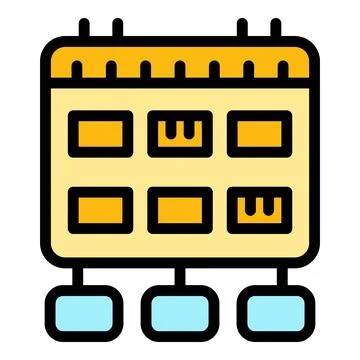 Calendar task schedule icon vector flat イラスト素材