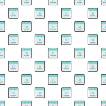 Calendar thirty first december pattern seamless イラスト素材