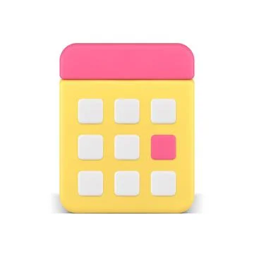 Calendar time management date marker planner accuracy important meeting rem.. Stock Illustration