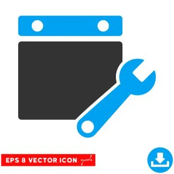 Calendar Tuning Eps Vector Icon Stock Illustration