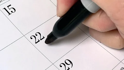 Calendar Tutoring Stock Footage 115850834
