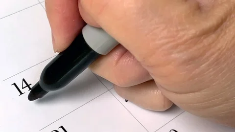 Calendar Vacation Stock Footage 115852150