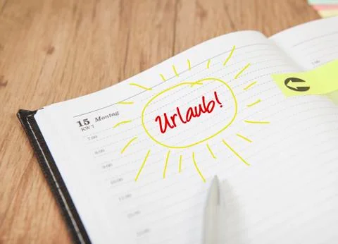 Calendar Vacations Stock Photos