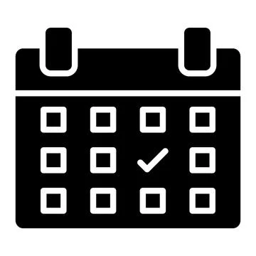 Calendar Vector Icon Design Illustration Stock Illustration