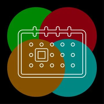 Calendar vector icon Stock Illustration