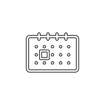 Calendar vector icon Stock Illustration