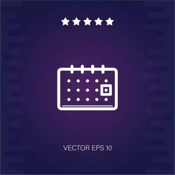 Calendar vector icon Stock Illustration