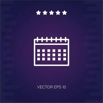 Calendar vector icon Stock Illustration