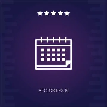 Calendar vector icon Stock Illustration