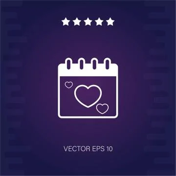 Calendar vector icon Illustrazione stock