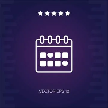 Calendar vector icon Stock Illustration