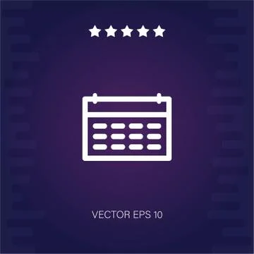 Calendar vector icon Stock Illustration