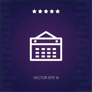 Calendar vector icon Stock Illustration