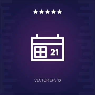 Calendar vector icon Stock Illustration