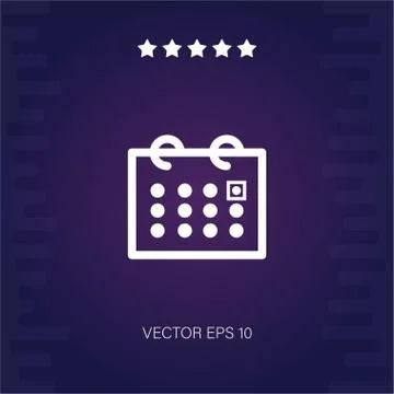 Calendar vector icon Stock Illustration