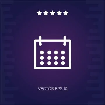 Calendar vector icon Stock Illustration