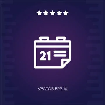 Calendar vector icon Stock Illustration