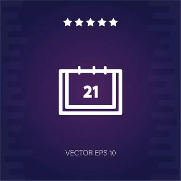 Calendar vector icon Stock Illustration