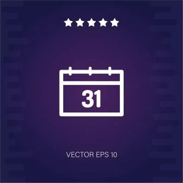 Calendar vector icon Stock Illustration