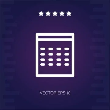 Calendar vector icon Stock Illustration