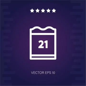 Calendar vector icon Stock Illustration