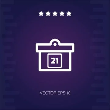 Calendar vector icon Stock Illustration