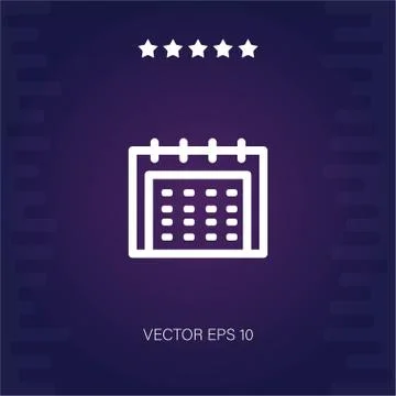 Calendar vector icon Stock Illustration