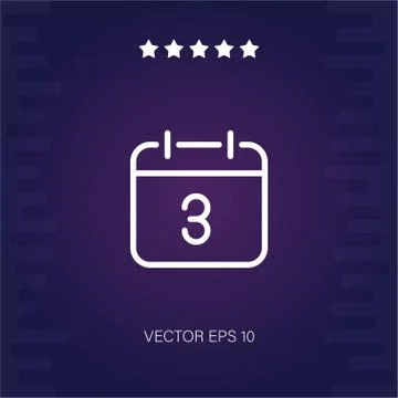 Calendar vector icon Stock Illustration
