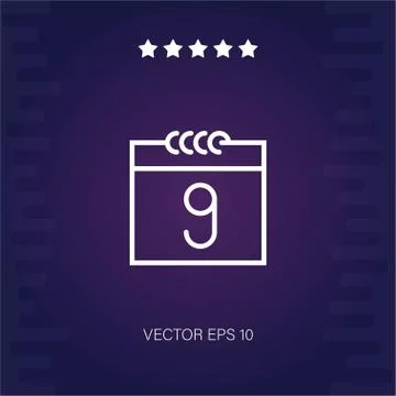 Calendar vector icon Stock Illustration
