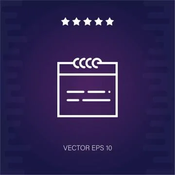 Calendar vector icon Stock Illustration