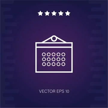 Calendar vector icon Stock Illustration