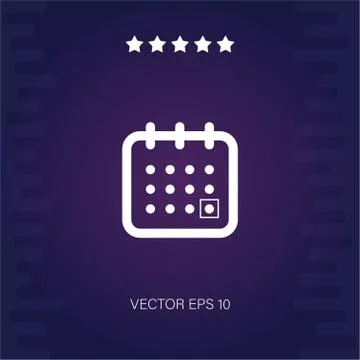 Calendar vector icon Stock Illustration